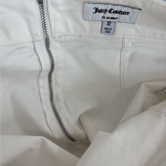 Juicy Couture White Zippered cargo skirt with belt size extra large - Picture 2 of 9